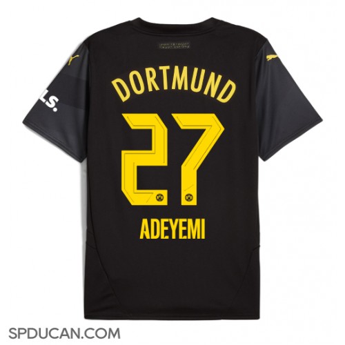 Muški Nogometni Dres Borussia Dortmund Karim Adeyemi #27 Gostujuci 2024-25 Kratak Rukav